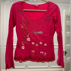 Oilily women's long sleeve embroidered t-shirt